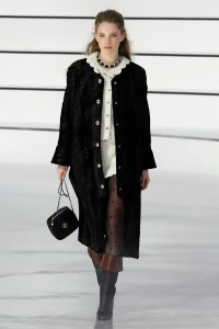 Model on the catwalk