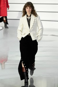 Model on the catwalk