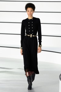 Model on the catwalk