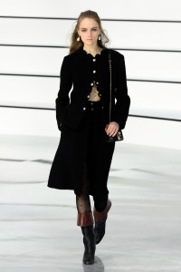 Model on the catwalk