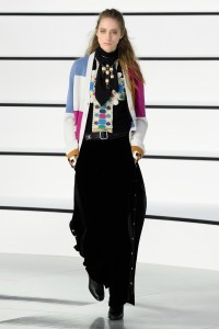 Model on the catwalk