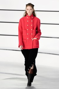 Model on the catwalk