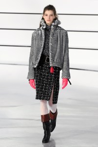 Model on the catwalk