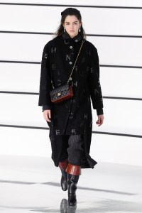 Model on the catwalk