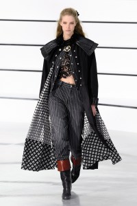 Model on the catwalk