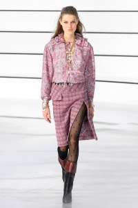Model on the catwalk