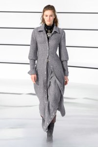 Model on the catwalk