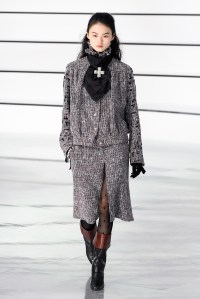 Model on the catwalk