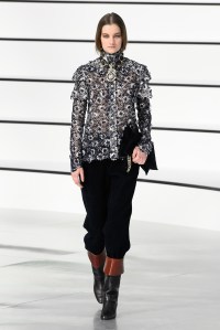 Model on the catwalk