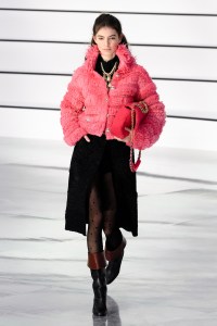 Model on the catwalk
