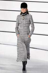 Model on the catwalk