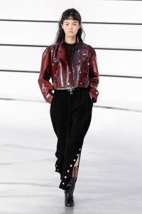 Model on the catwalk