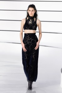Model on the catwalk