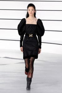 Model on the catwalk