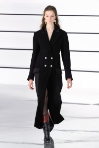 Model on the catwalk