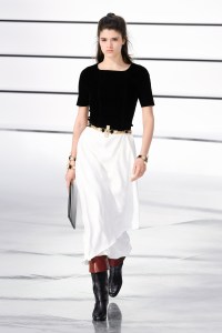 Model on the catwalk