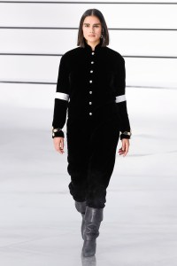 Model on the catwalk