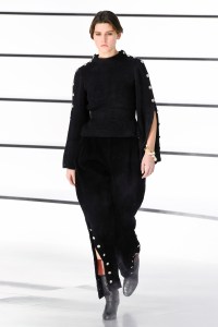Model on the catwalk