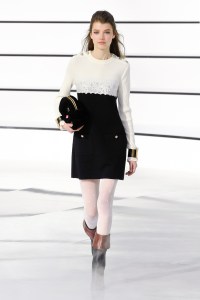 Model on the catwalk