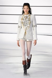 Model on the catwalk