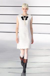 Model on the catwalk