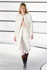 Model on the catwalk