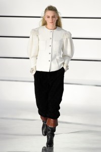 Model on the catwalk