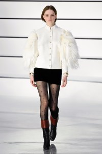 Model on the catwalk