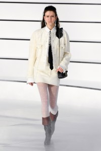 Model on the catwalk