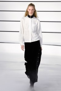 Model on the catwalk