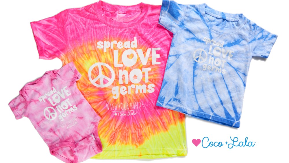 Coco & Lala’s “Spread Love, Not Germs” T-shirts