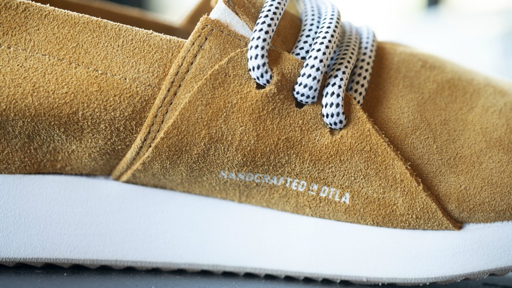 ComunityMade's shoes are manufactured locally in downtown Los Angeles.