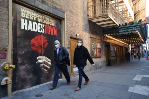 The Broadway Show Marquee in New York City.
