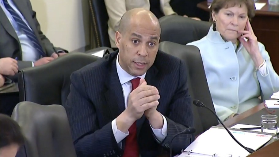 Sen. Cory Booker spoke Thursday at a Senate Small Business and Entrepreneurship Committee hearing on the coronavirus.