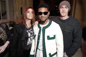 Carine Roitfeld, Usher and Gabriele Moratti