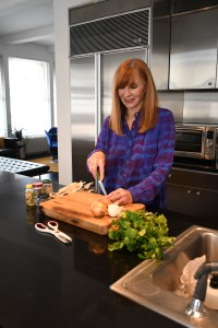 Nicole Miller is experimenting in the kitchen at home.