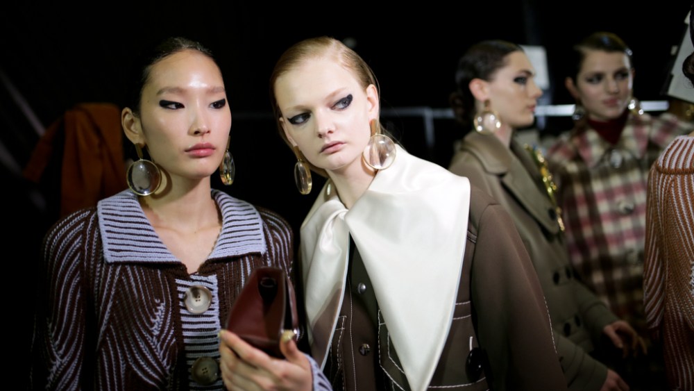 Backstage at Marco De Vincenzo RTW Fall 2020