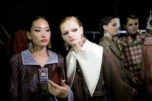 Backstage at Marco De Vincenzo RTW Fall 2020