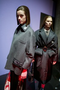 Backstage at Prada RTW Fall 2020