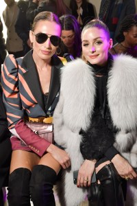 Nieves Alvarez and Olivia Palermo in the front row