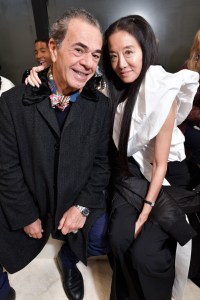 Romeo Gigli and Vera Wang in the front row