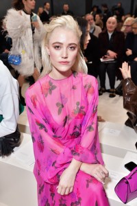 Maika Monroe in the front row