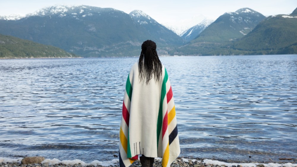 An image from the new Hudson's Bay campaign in Canada.