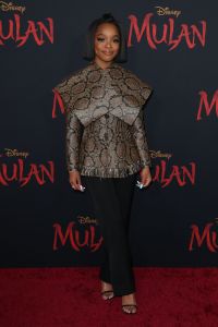 Marsai Martin
'Mulan' film premiere, Arrivals, Los Angeles, USA - 09 Mar 2020
Wearing Nina Ricci same outfit as catwalk model *10425332ap