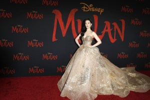 Liu Yifei wears an Elie Saab gown as she arrives for the world premiere of the movie 'Mulan' at the Dolby Theatre in Hollywood, Los Angeles, California, USA, 09 March 2020. The movie opens in theatres in the USA on 27 March 2020.
World premiere of 'Mulan' in Hollywood, USA - 09 Mar 2020