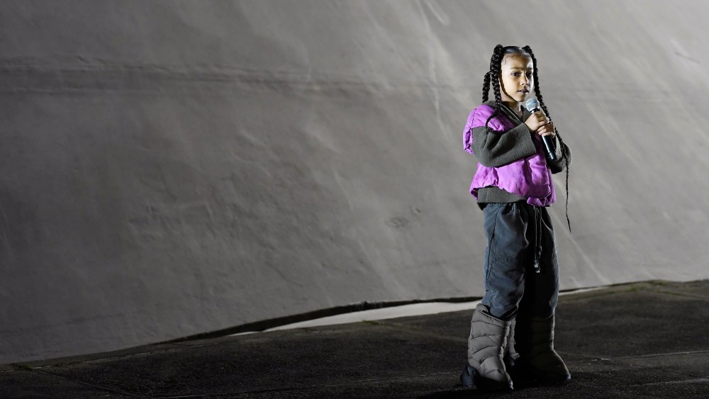 North West Makes Her Rap Debut at Yeezy Season 8