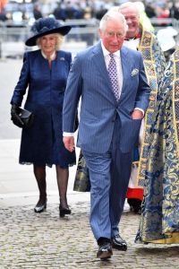 Prince Charles and Camilla Duchess of Cornwall (behind)Commonwealth Day Service, Westminster Abbey, London, UK - 09 Mar 2020The Duke and Duchess of Sussex are carrying out their final official engagement as senior royals