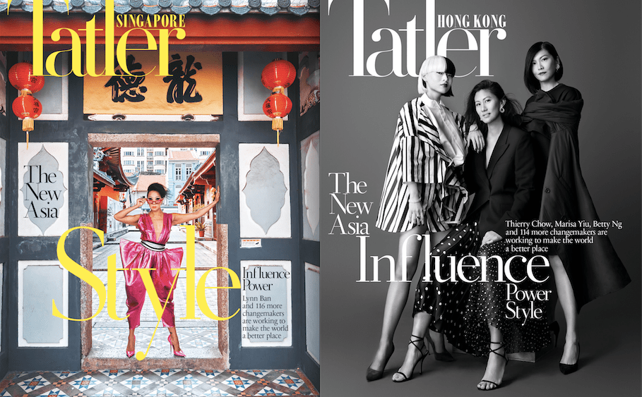 The revamped look of Tatler Asia debuted with the March 2020 issues. In total, each of Tatler Asia's 8 markets had 3 different covers, making for a total of 24 covers.
