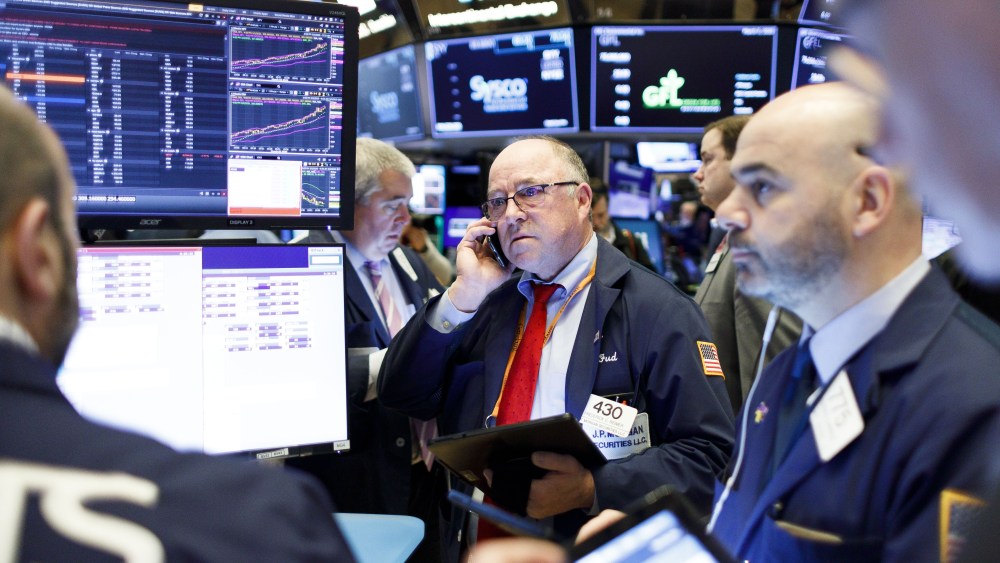 Traders at the New York Stock Exchange.