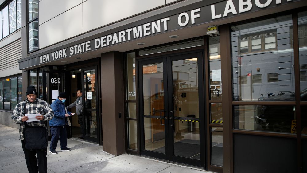 department of labor building unemployment line